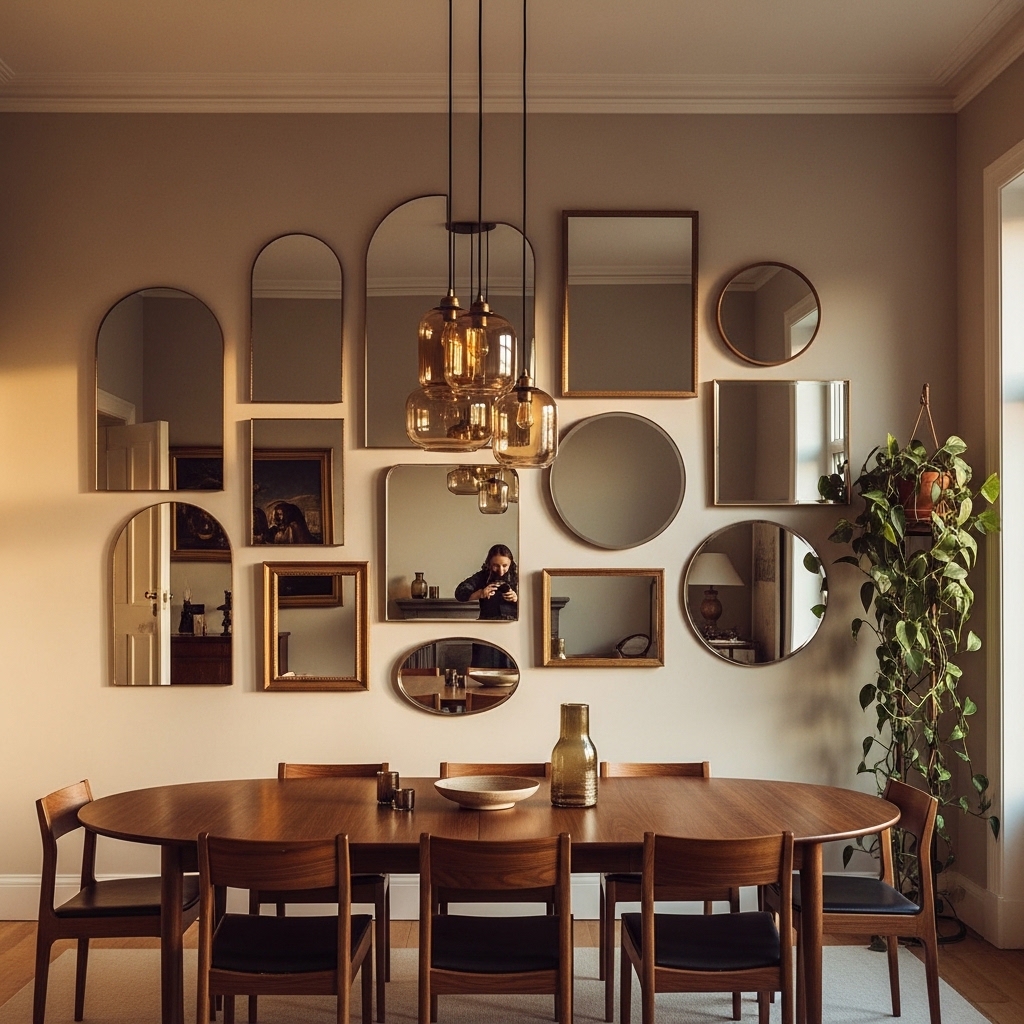 12 dining room mirror wall decor ideas