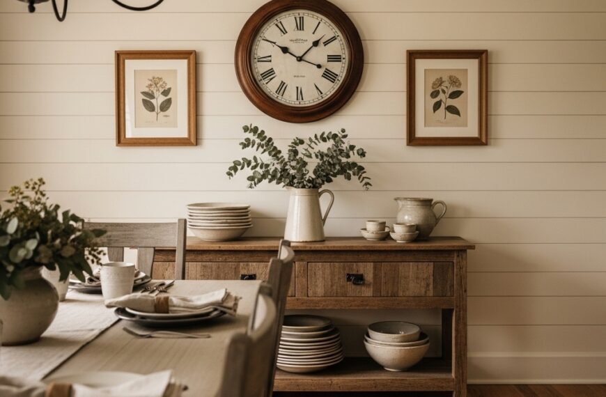 12 farmhouse dining room wall decor ideas