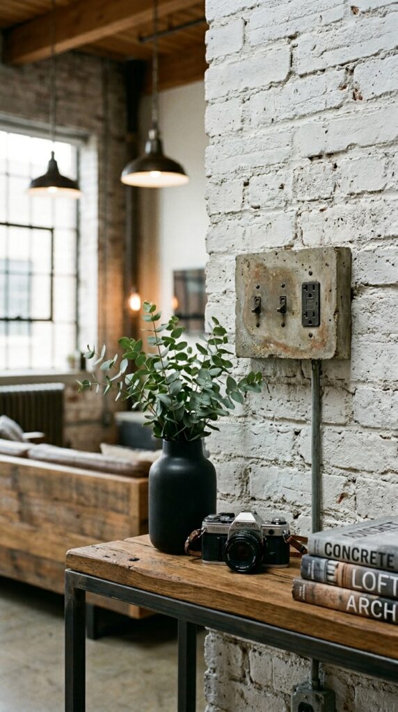 10 a close up interior photograph of a raw concrete s
