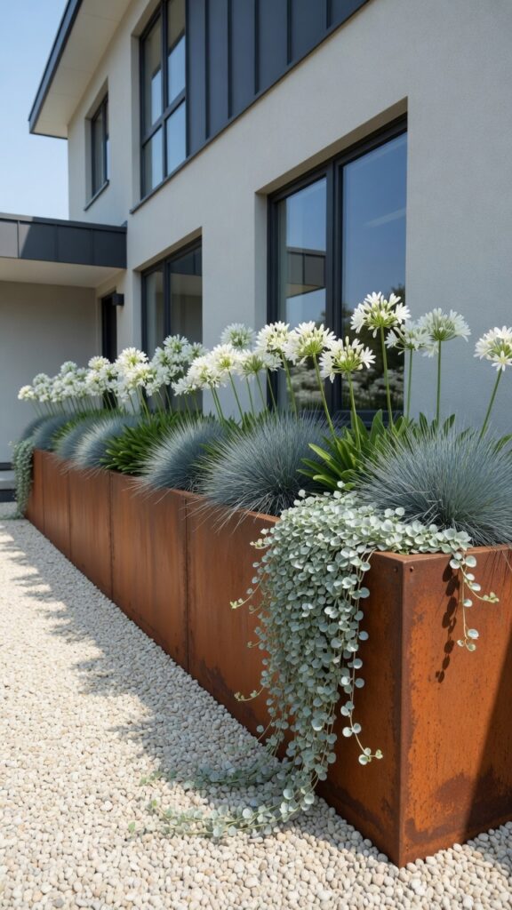 10 a contemporary front garden photographed in clean 