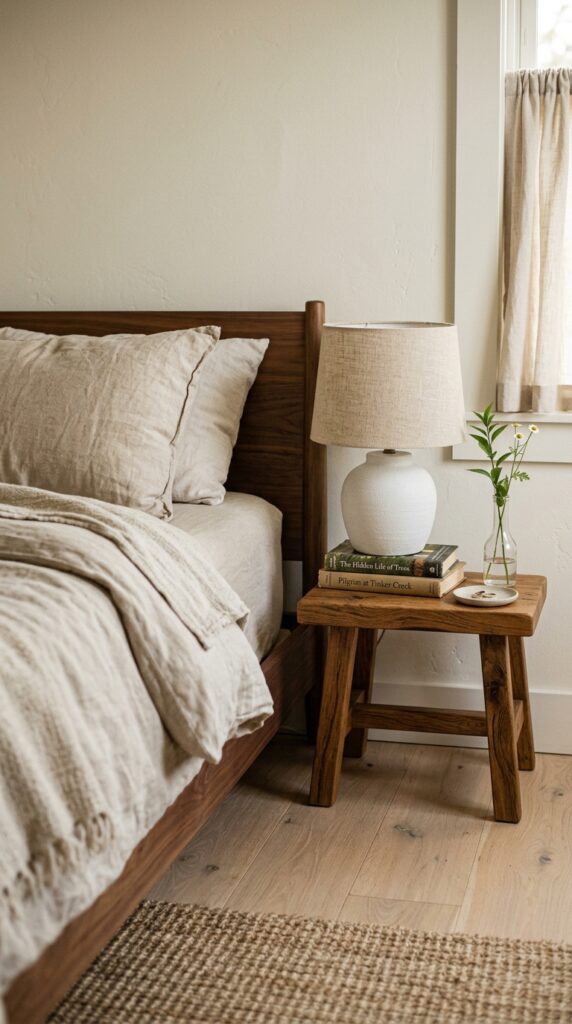 12 a close up bedroom vignette instead of a tradition