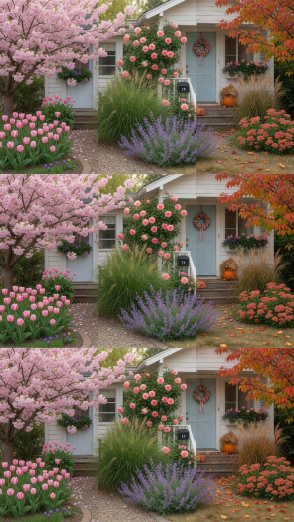 12 a triptych style single photograph showing three s