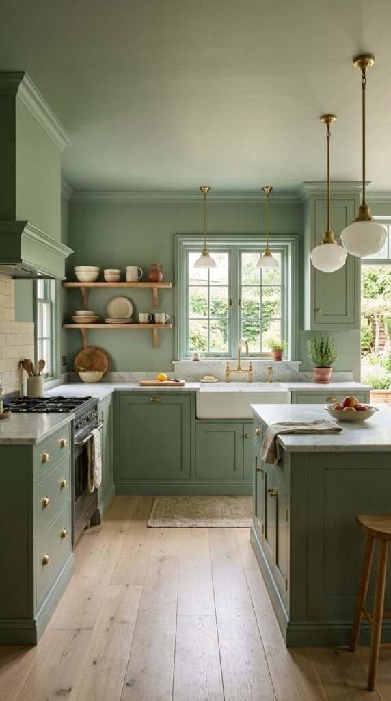 12 image prompt a photorealistic wide shot of a kitch