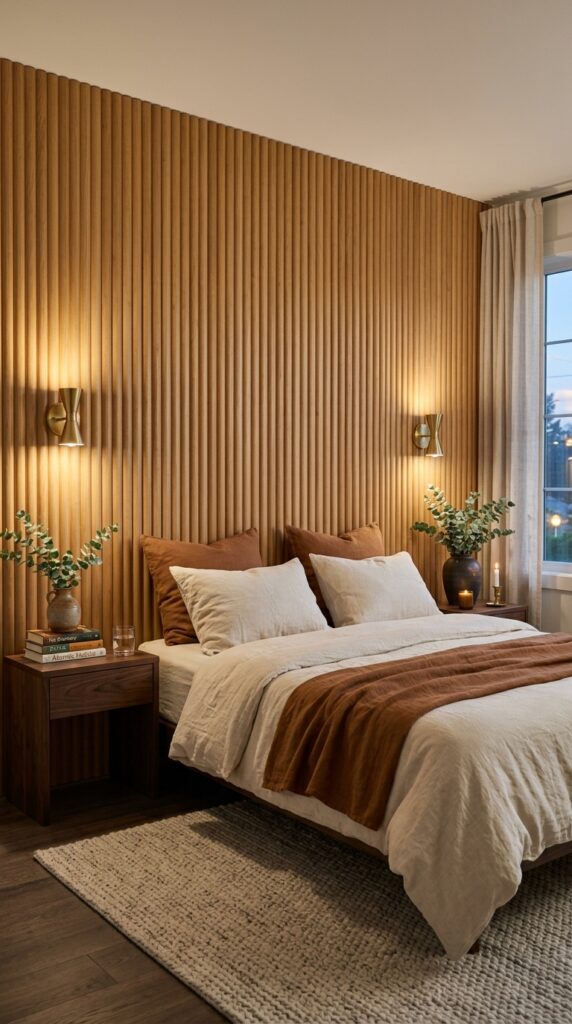 4 image prompt a medium wide bedroom shot taken with
