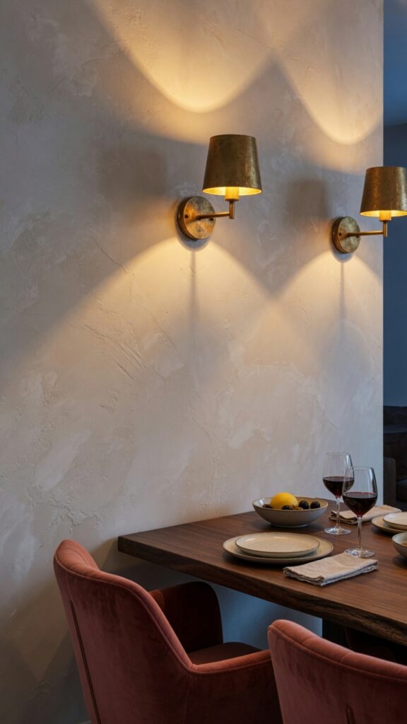 4 photorealistic close up of a modern dining room ac