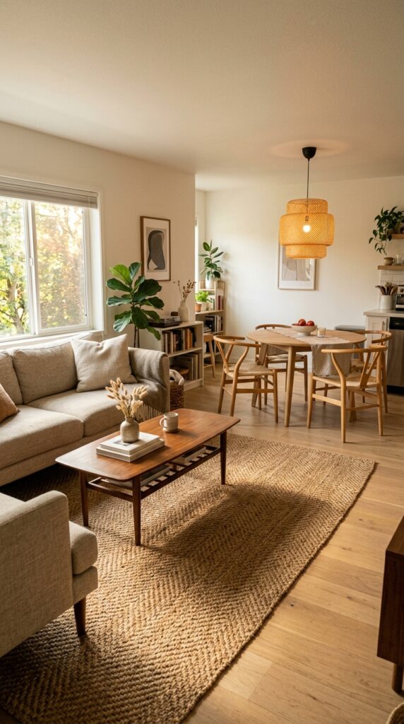 9 a small open plan living and dining space a natura