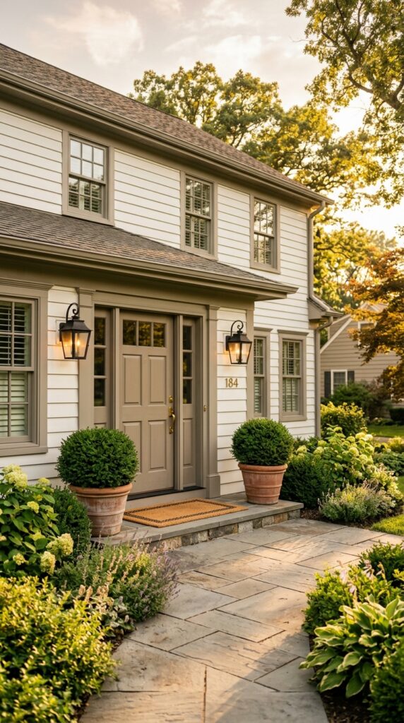 9 image prompt a charming home exterior shot with a 