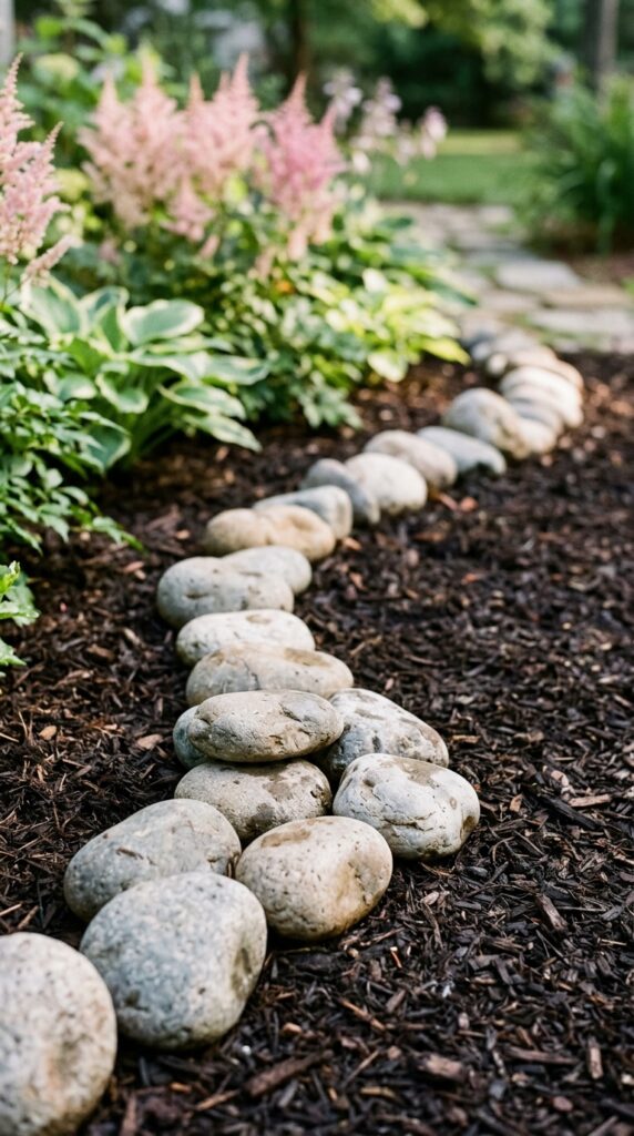 001 a close up ground level shot of smooth river rocks a close up, ground level shot of 202605202124