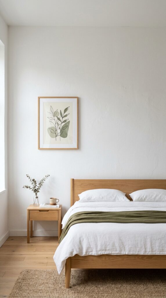 001 image prompt a bedroom wall that is 60 percent emp