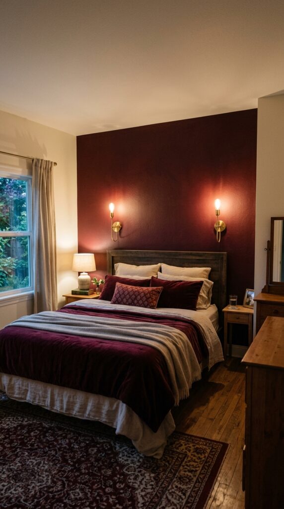 001 image prompt a bedroom with three walls in a soft 
