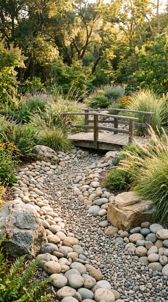 002 a gently curving dry creek bed running through a g a gently curving dry creek 202605212001