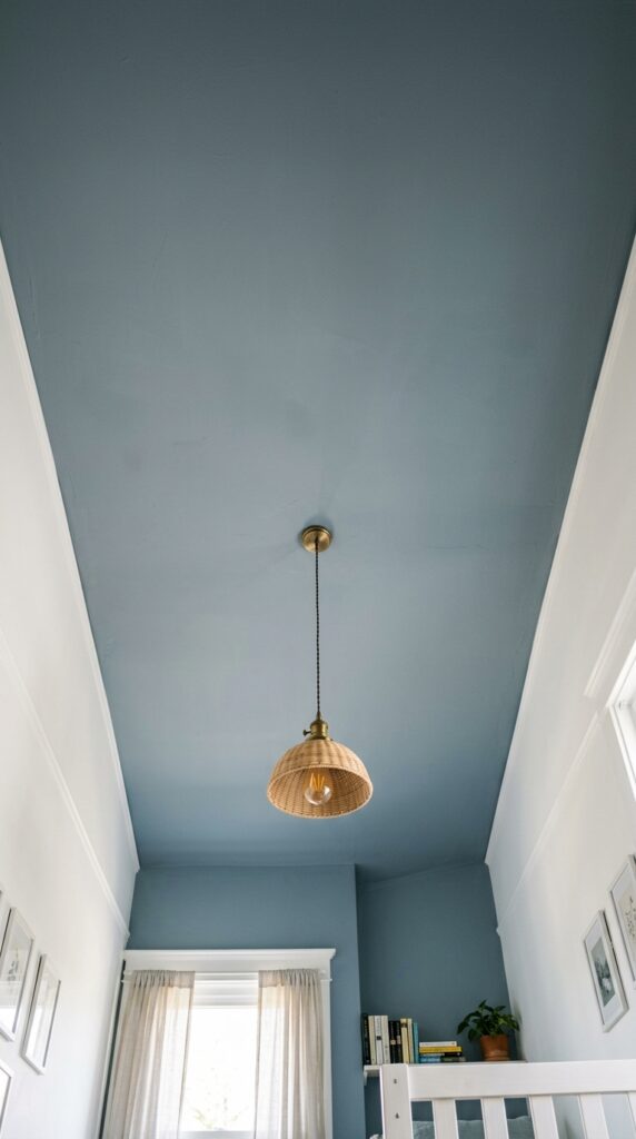 003 image prompt looking up at a bedroom ceiling paint