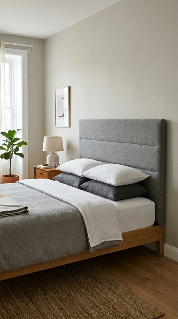 004 image prompt a bed with no visible headboard inste