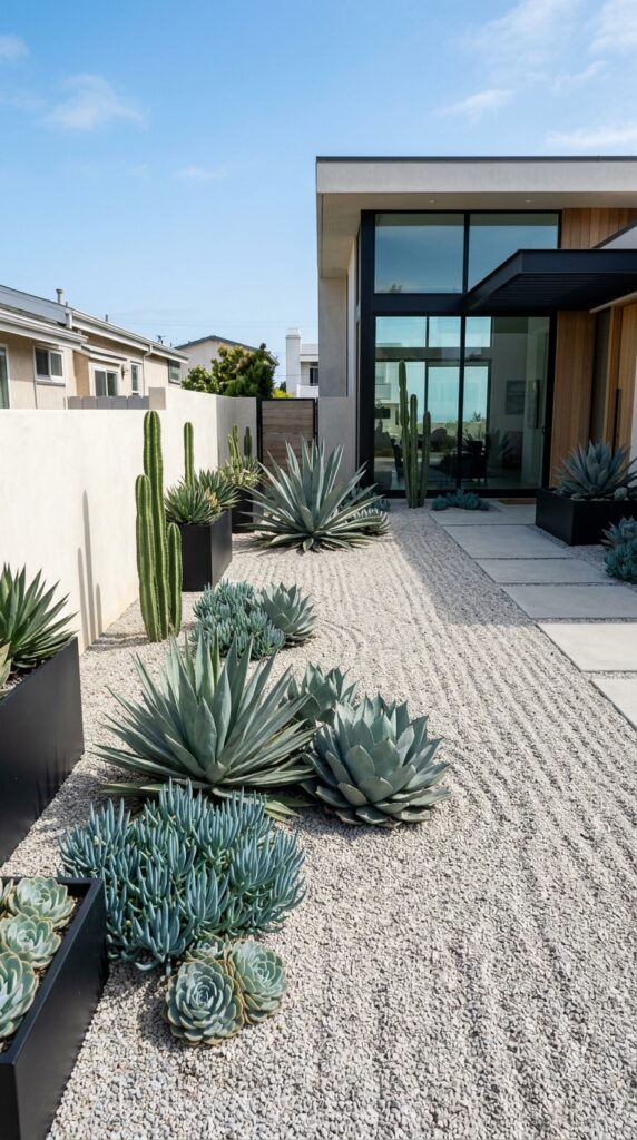 005 a modernist residential gravel garden photographed