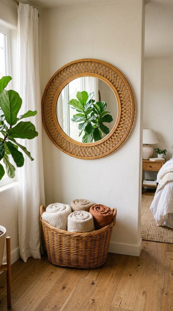 008 image prompt a corner of a bedroom with a large ro