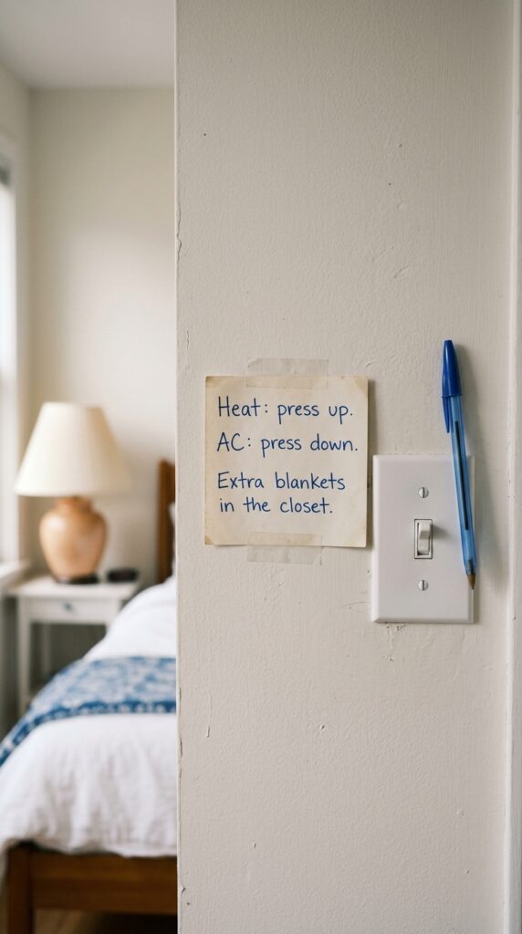 25 Guest Bedroom Ideas That Feel Welcoming And Practical 009 image prompt a small handwritten note taped to the