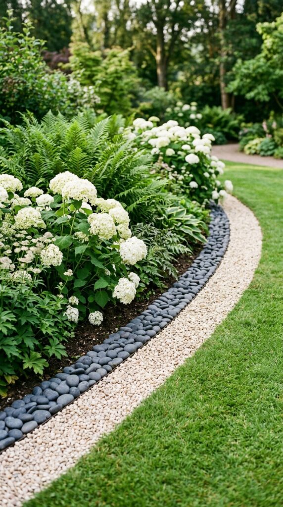 010 a wide angled shot of a flower bed border featurin flower bed border stone layers 202605202131