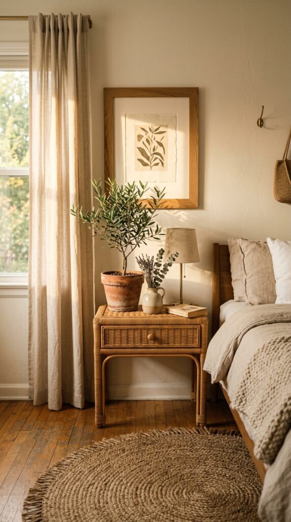 011 a styled bedroom corner showing the layering of na
