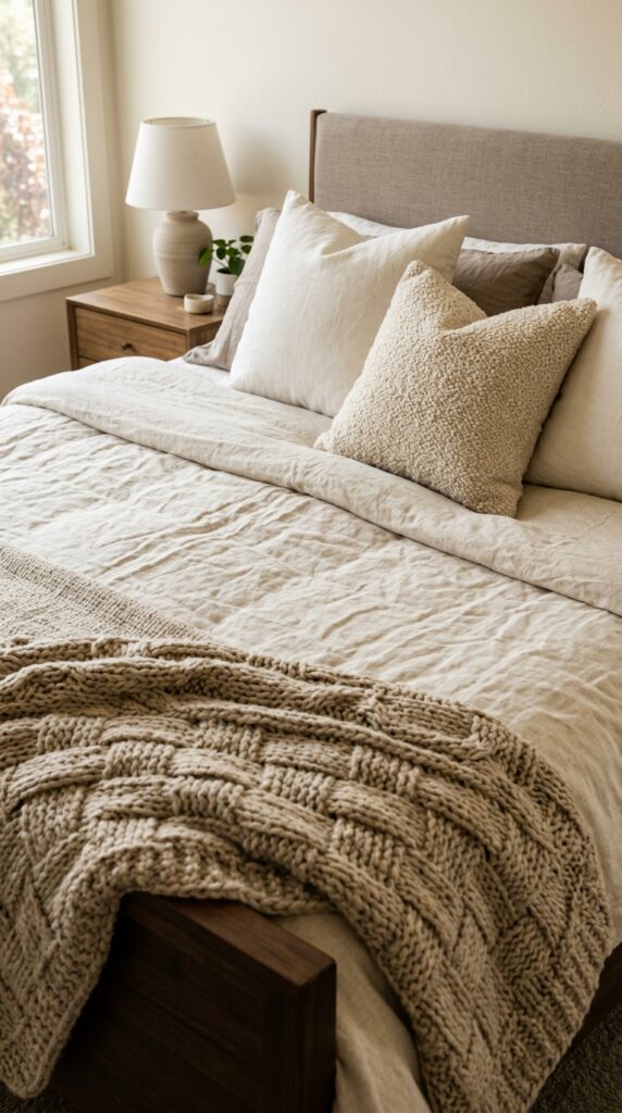 012 a bed styled with carefully layered textiles a bas