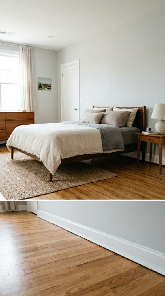 012 image prompt a bedroom where all furniture is pull