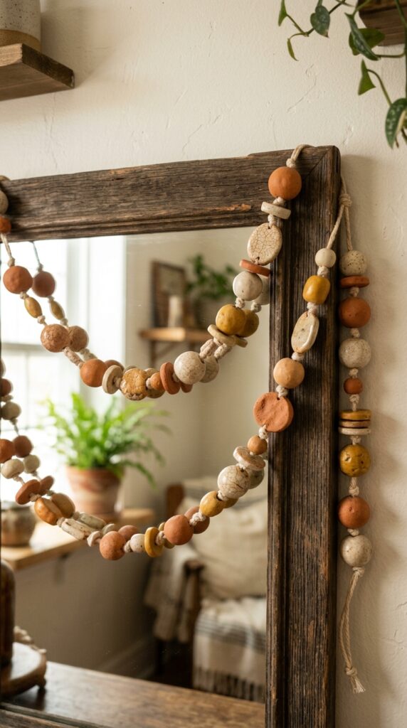 013 image prompt a garland of handmade clay beads stru