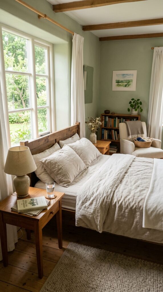 014 image prompt a bedroom with no visible electronics