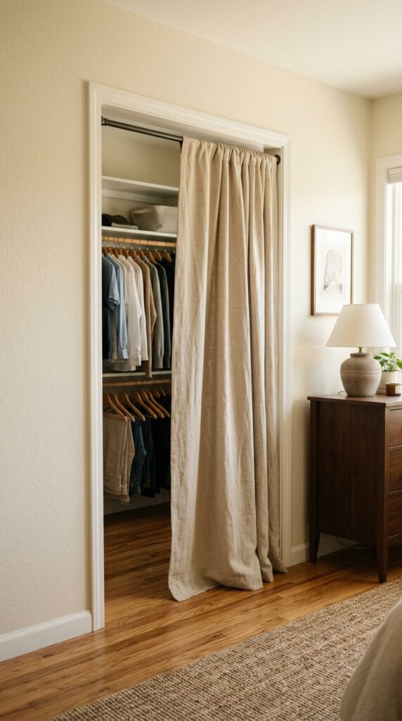 014 image prompt a closet opening with no door a simpl
