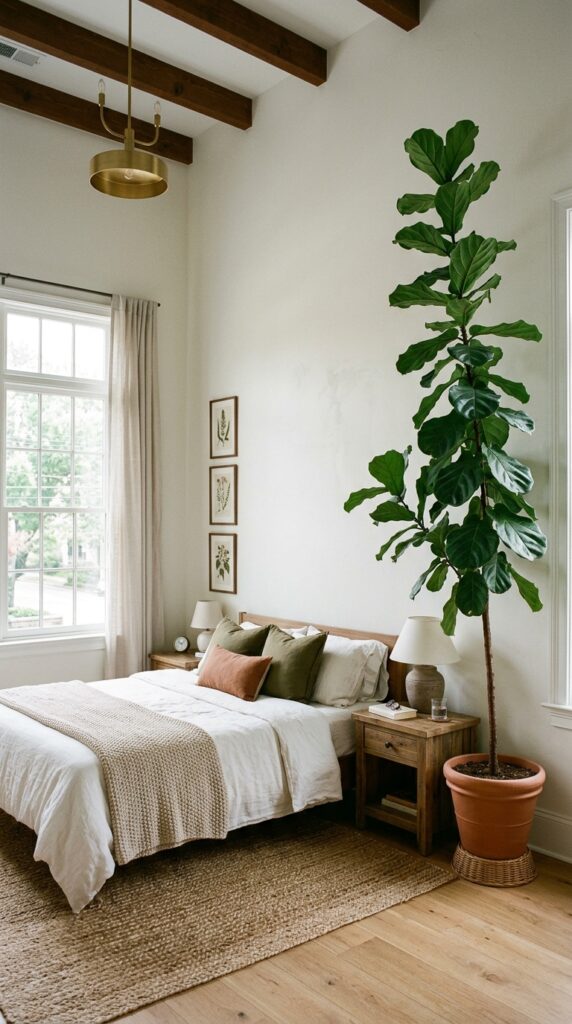 015 image prompt a bedroom where a tall floor lamp or 