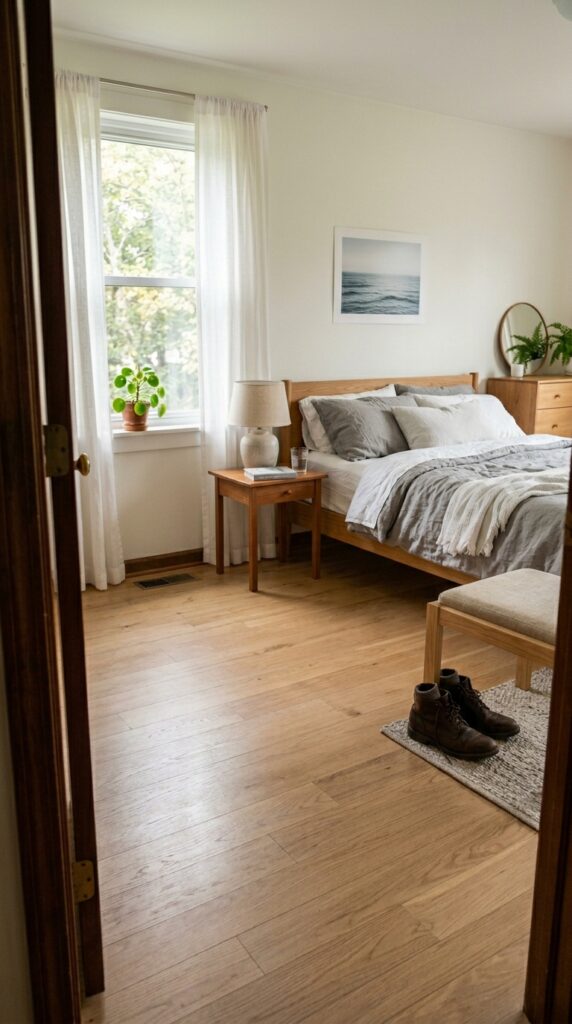 017 image prompt a bedroom with exactly one chair the 