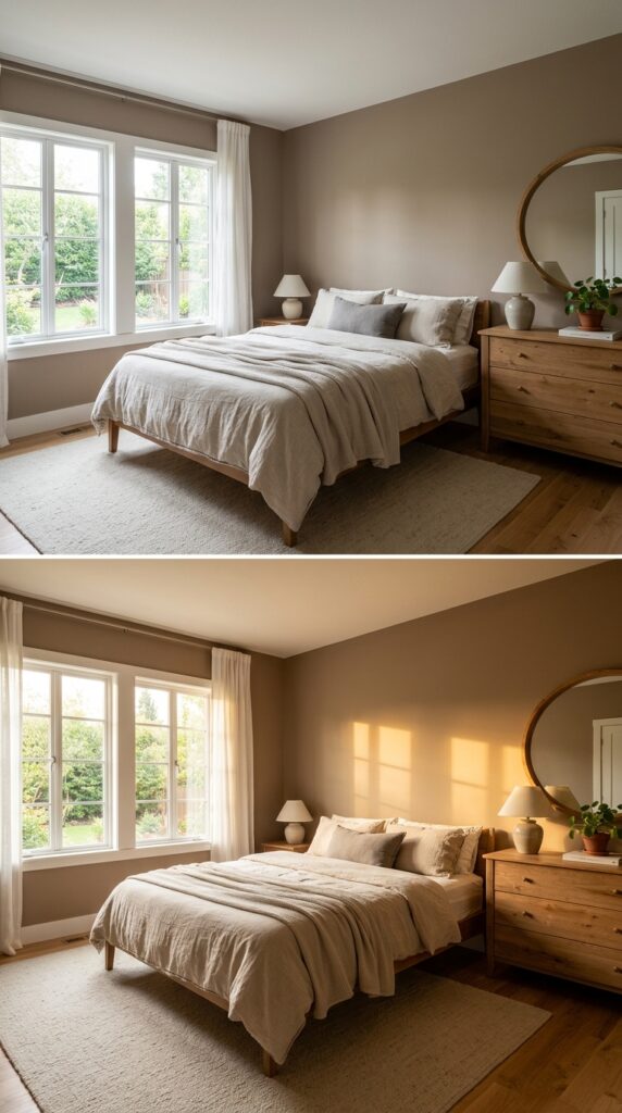 018 a serene bedroom painted in a soft muted color lik
