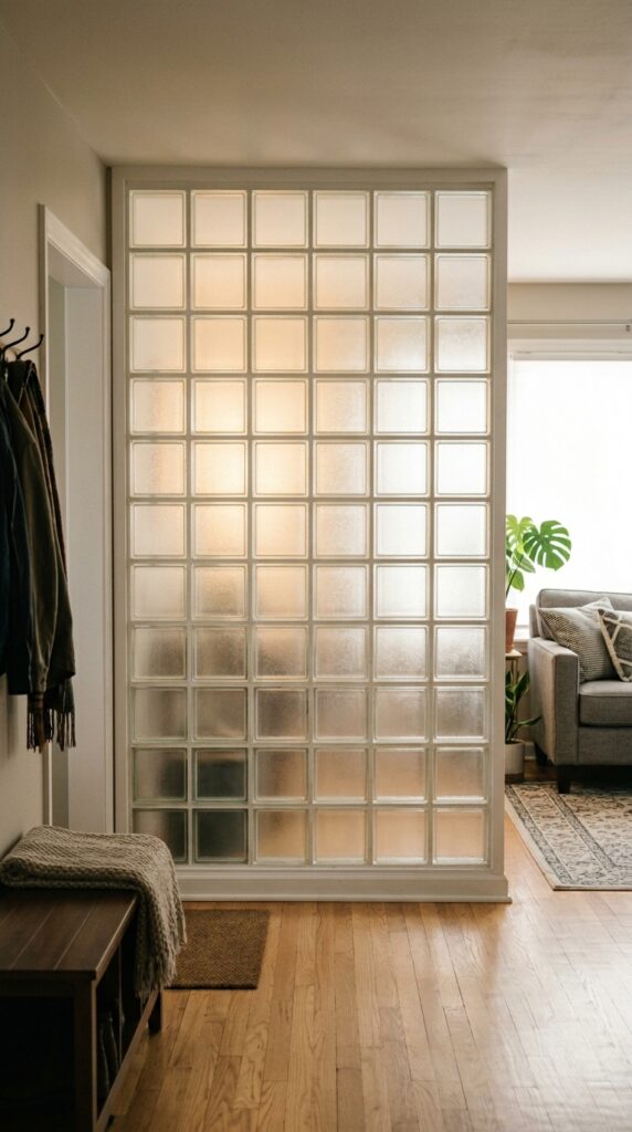 018 image prompt a short interior wall separating an e
