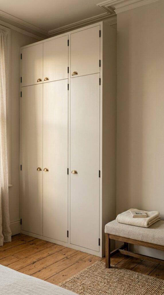 021 a bedroom corner featuring a floor to ceiling buil