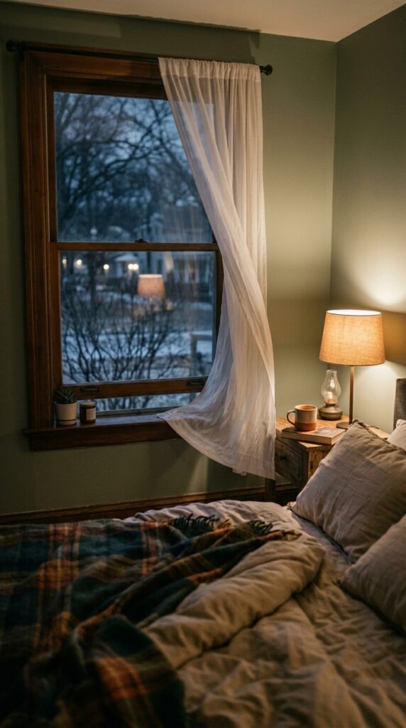 021 image prompt a bedroom window open about an inch w
