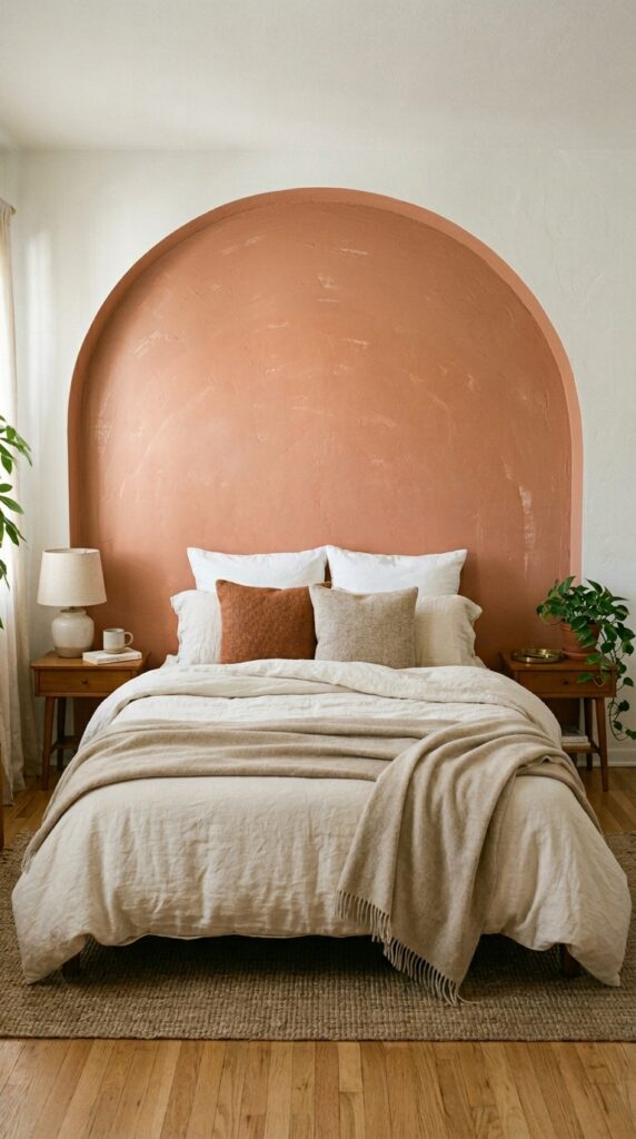024 image prompt a bed against a white wall behind the