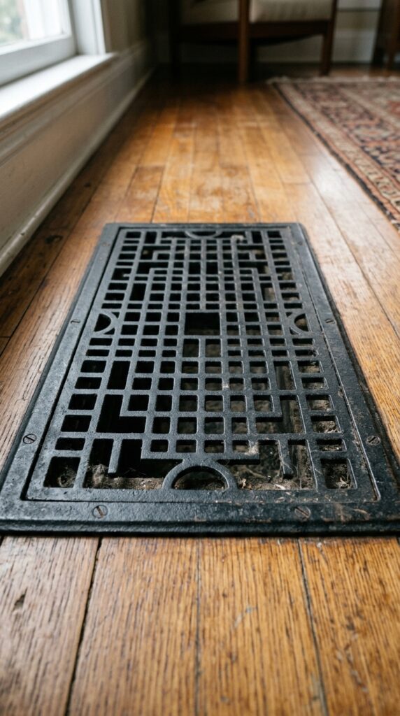 024 image prompt a floor register or radiator grille m
