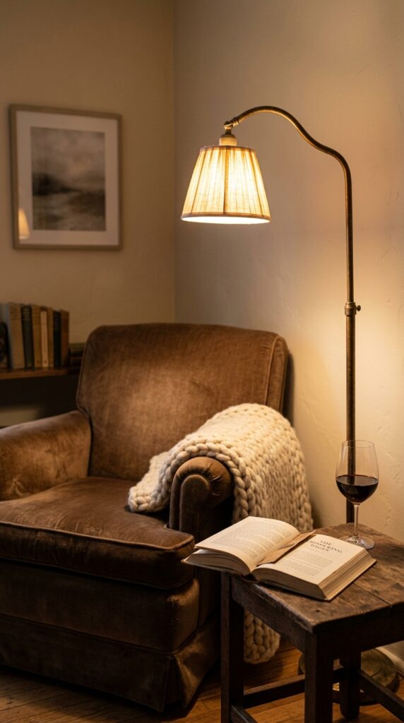 10 a close up shot of a bedroom corner featuring an a