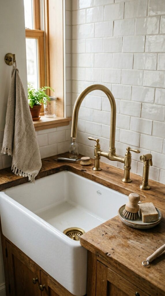 10 a medium shot of a deep fireclay farmhouse style u