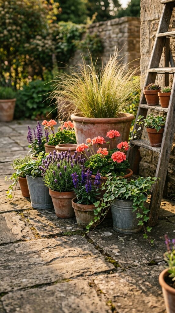 11 a close angle photograph of a flower bed substitut