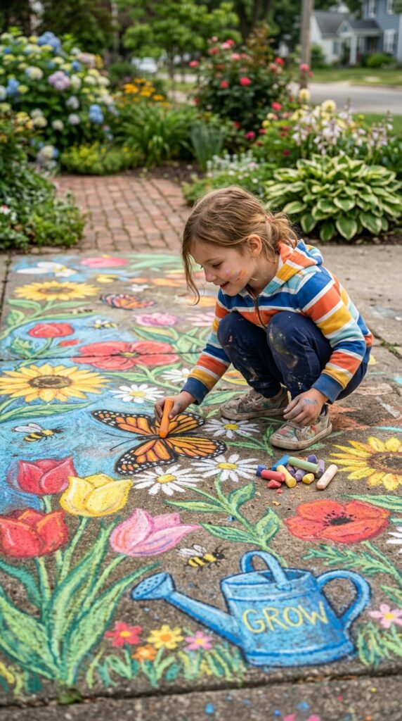 11 a close up shot of a child crouched on a sidewalk 