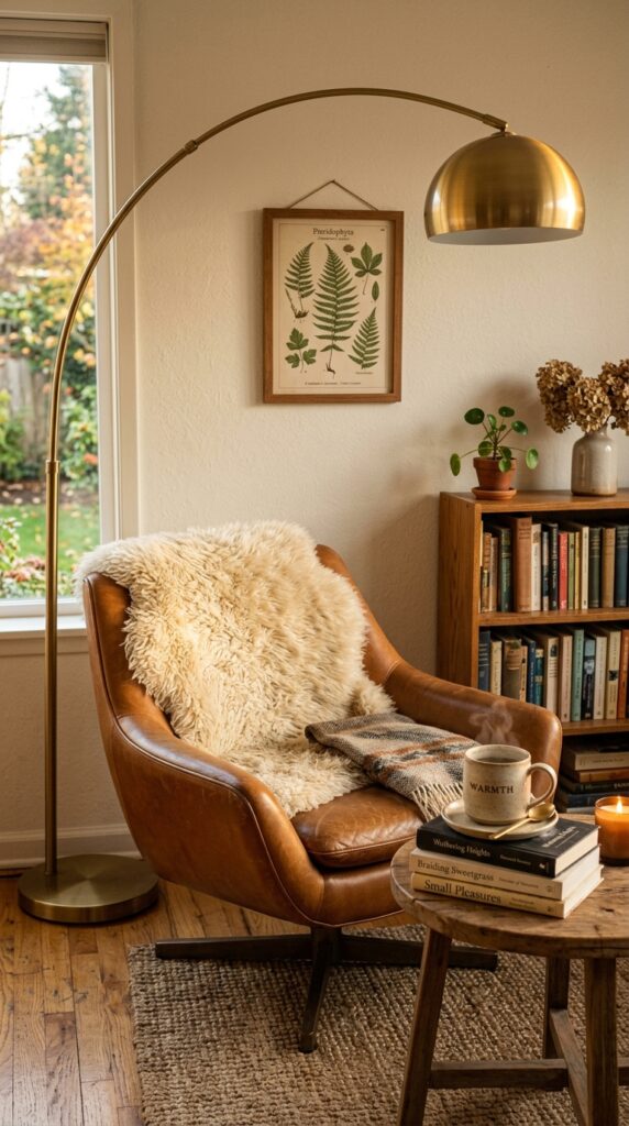 12 Retro Bedroom Ideas With A Modern Stylish Twist 11 a cozy corner shot of a vintage inspired reading n