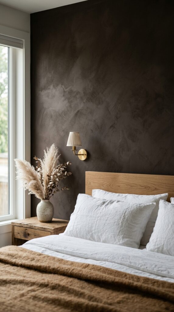 1 a close up slightly angled shot of a bedroom featu