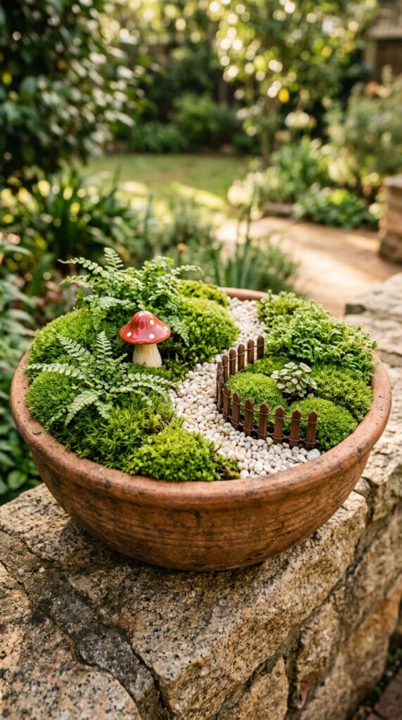 1 image prompt a large terracotta pot filled with la