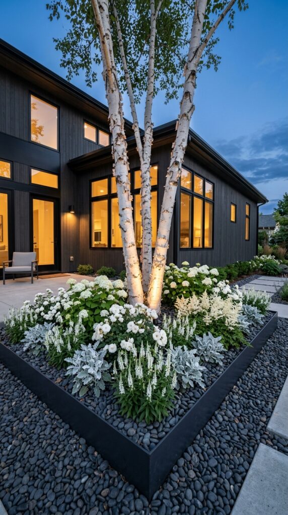 2 a wide angle photograph of a sleek modern homes co
