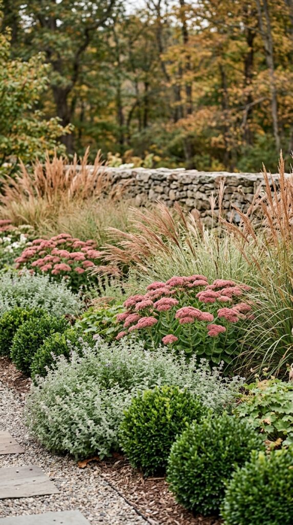 3 a medium wide photograph of a layered perennial be