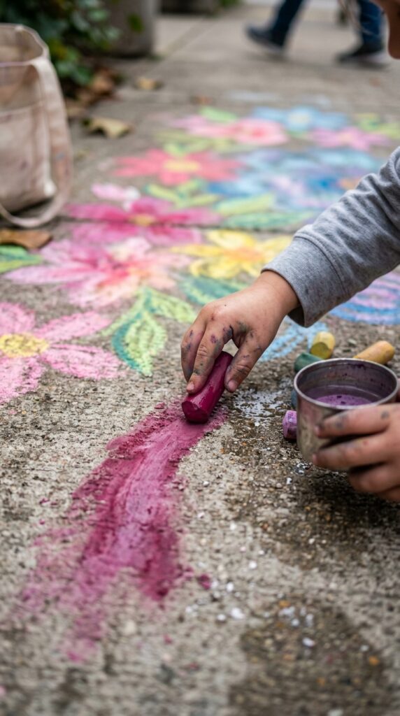 6 a close up shot of small hands dipping a stubby pi