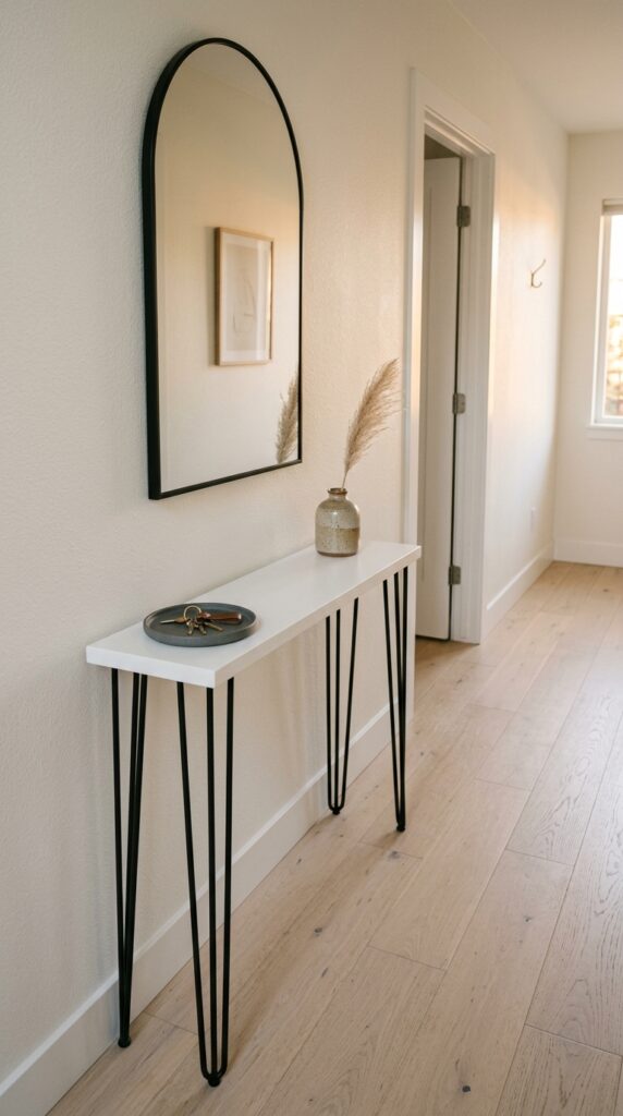7 image prompt an extremely slim console table no mo
