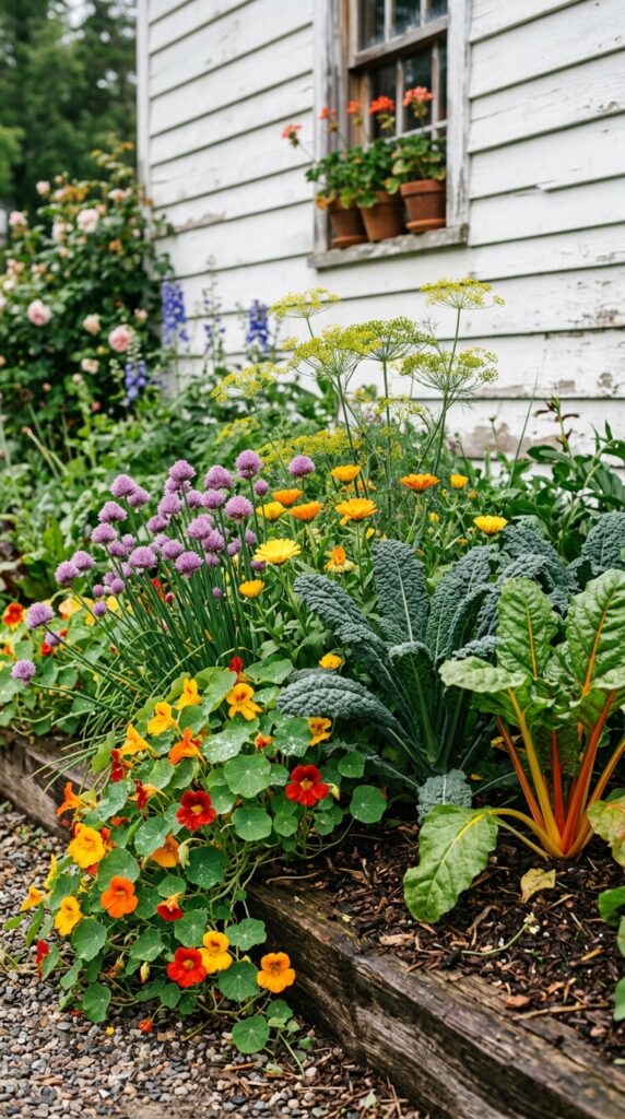 9 image prompt a close up photograph of a flower bed