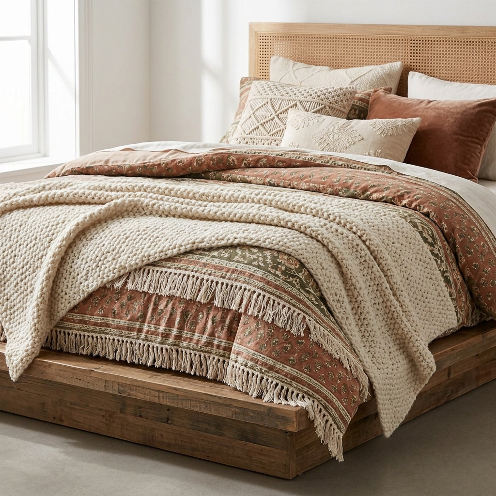 boho bedroom ideas texture perso… 202605291256