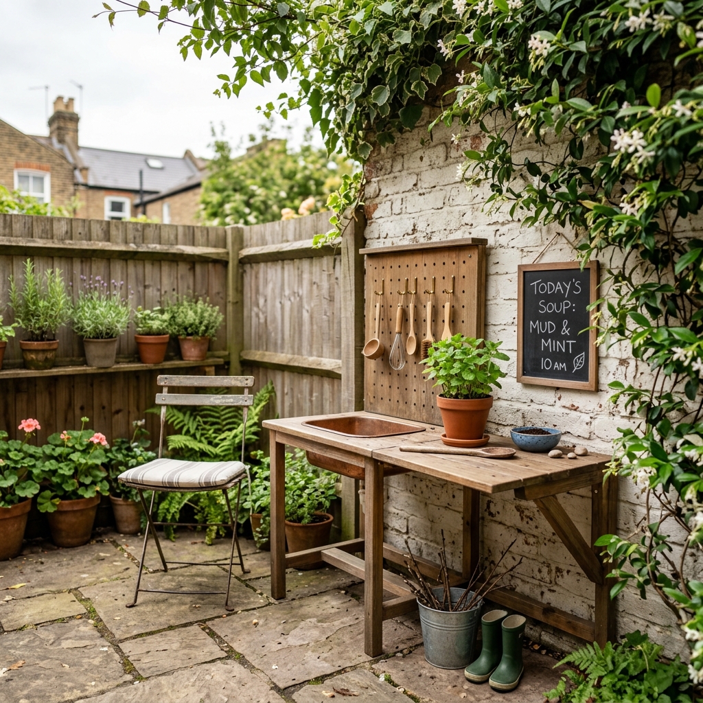 compact urban backyard mud kitchen 202605112207