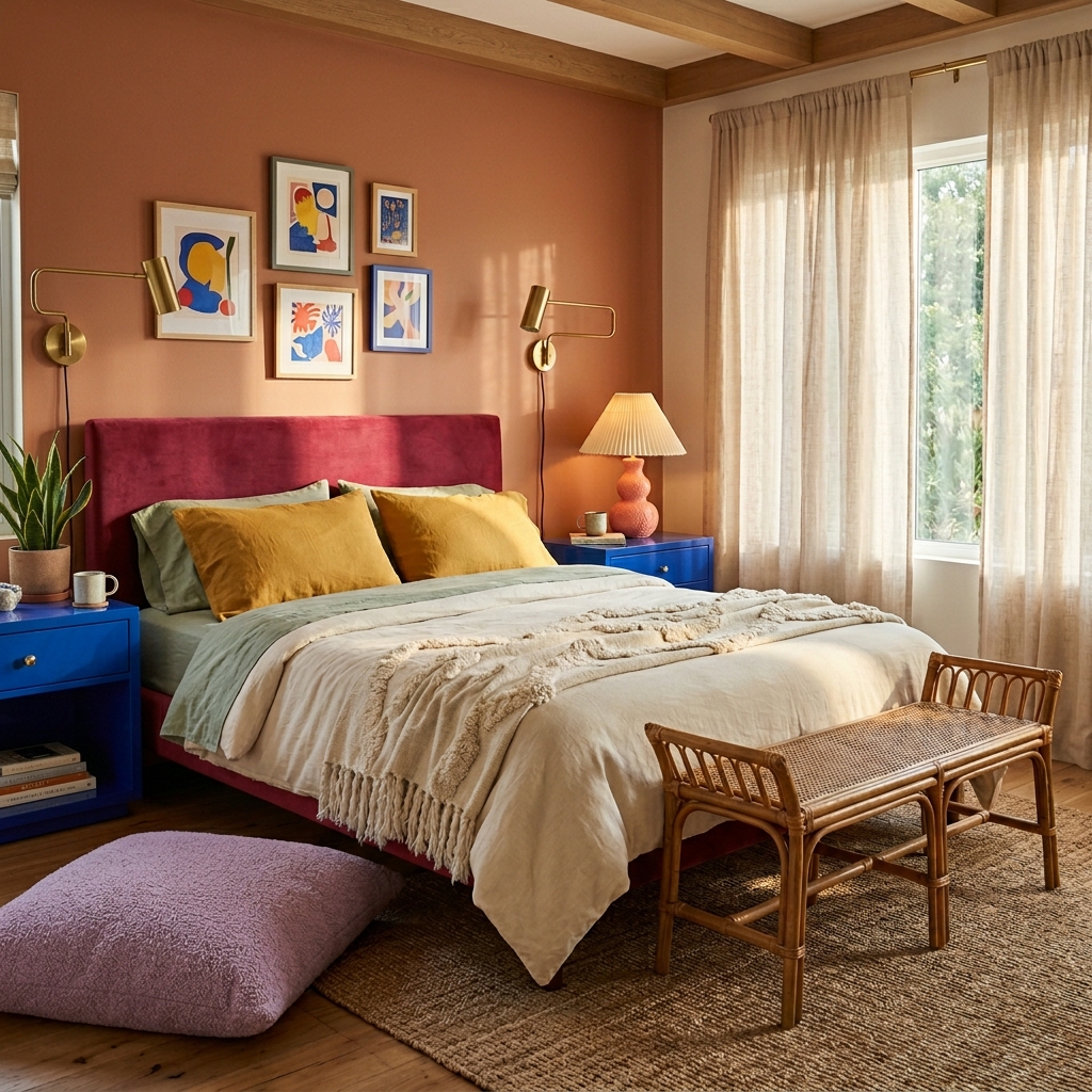 modern bedroom at golden hour 202605021433